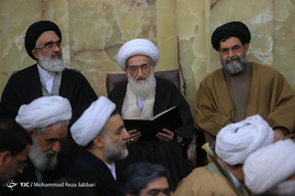 مراسم بزرگداشت مرحوم آیت الله هاشمی رفسنجانی در مسجد اعظم قم‎
