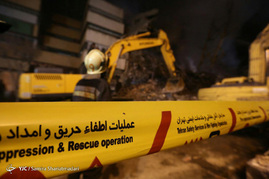 دومین روز عملیات امداد و نجات در ساختمان پلاسکو