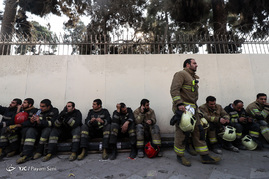 دومین روز عملیات امداد و نجات در ساختمان پلاسکو