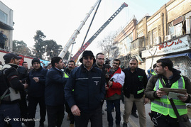 دومین روز عملیات امداد و نجات در ساختمان پلاسکو