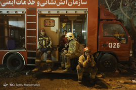 سومین روز عملیات امداد و نجات در ساختمان پلاسکو