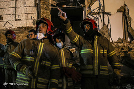 چهارمین روز عملیات امداد و نجات در ساختمان پلاسکو