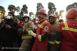 هفتمین روز عملیات امداد و نجات در ساختمان پلاسکو