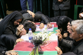 وداع با شهدای آتش نشان در معراج شهدا