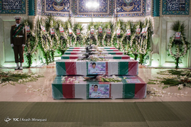 مراسم تشییع پیکر شهدای آتشنشان
