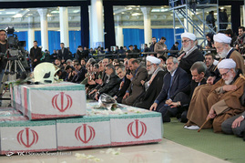 مراسم تشییع پیکر شهدای آتشنشان