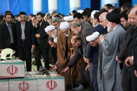 مراسم تشییع پیکر شهدای آتشنشان
