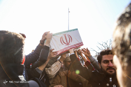 مراسم تشییع پیکر شهدای آتشنشان