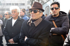 مراسم تشییع پیکر کاظم افرندنیا از خانه سینما
