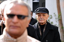 مراسم تشییع پیکر کاظم افرندنیا از خانه سینما
