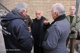 مراسم تشییع پیکر کاظم افرندنیا از خانه سینما
