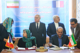 دیدار و کنفرانس مطبوعاتی مشترک وزاری امور خارجه ایران و فرانسه
