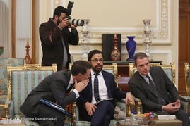 دیدار رئیس مجلس با وزیر امور خارجه ی فرانسه
