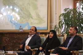 دیدار رئیس مجلس با وزیر امور خارجه ی فرانسه
