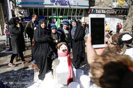 جشنواره آدم برفی در همدان
