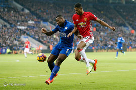 دیدار تیم های فوتبال لسترسیتی و منچستریونایتد