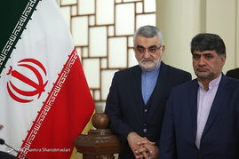 دیدار علی لاریجانی با رئیس مجلس بلاروس
