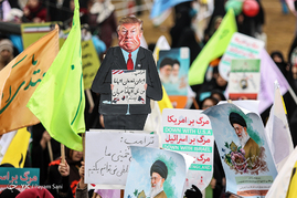 سخنرانی رئیس جمهور در راهپیمایی 22بهمن
