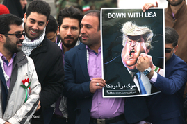 سخنرانی رئیس جمهور در راهپیمایی 22بهمن

