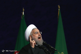 سخنرانی رئیس جمهور در راهپیمایی 22بهمن
