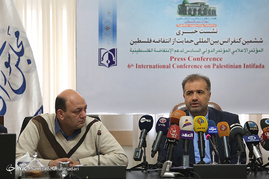 نشست خبری ششمین کنفرانس بین المللی حمایت از انتفاضه فلسطین