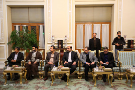 دیدار رئیس مجمع عالی خلق کره شمالی با علی لاریجانی