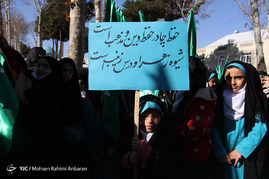 راهپیمایی دانش آموزی درحمایت از حجاب فاطمی - مشهد