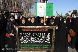 راهپیمایی دانش آموزی درحمایت از حجاب فاطمی - مشهد
