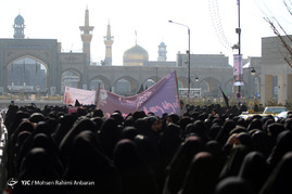 راهپیمایی دانش آموزی درحمایت از حجاب فاطمی - مشهد