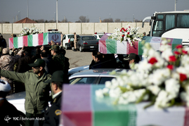 استقبال از پیکر 11 شهید دوران دفاع مقدس- تبریز
