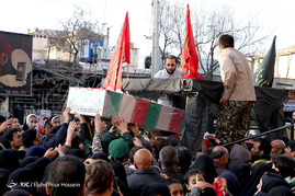 تشییع پیکر 10 شهید گمنام در شیراز