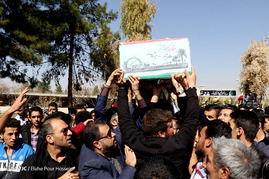 تشییع شهید گمنام در شیراز