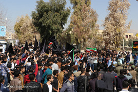 تشییع شهید گمنام در شیراز
