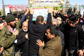 تشییع شهید گمنام در شیراز