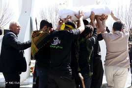 تشییع شهید گمنام در شیراز