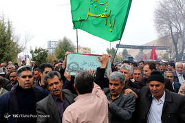 تشییع 1 شهید دفاع مقدس و 1 شهید گمنام - شیراز