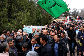 تشییع 1 شهید دفاع مقدس و 1 شهید گمنام - شیراز