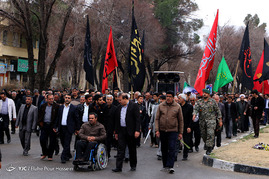 تشییع 1 شهید دفاع مقدس و 1 شهید گمنام - شیراز