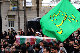 تشییع 1 شهید دفاع مقدس و 1 شهید گمنام - شیراز