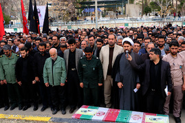 تشییع 1 شهید دفاع مقدس و 1 شهید گمنام - شیراز
