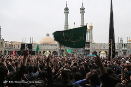 مراسم عزاداری شهادت حضرت فاطمه زهرا(س) در قم‎