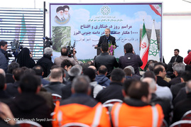 مراسم روز درختکاری و افتتاح هزار هکتار جنگل‌کاری در دامنه جنوبی البرز با حضور رئیس مجلس