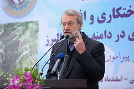 مراسم روز درختکاری و افتتاح هزار هکتار جنگل‌کاری در دامنه جنوبی البرز با حضور رئیس مجلس