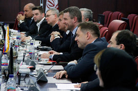 دیدار علی طیب نیا وزیر اقتصاد و دارایی با معاون نخست وزیر جمهوری اسلواکی و هیئت همراه