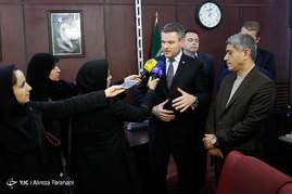 دیدار علی طیب نیا وزیر اقتصاد و دارایی با معاون نخست وزیر جمهوری اسلواکی و هیئت همراه