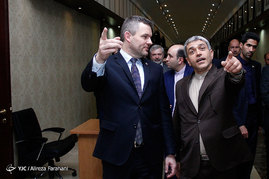 دیدار علی طیب نیا وزیر اقتصاد و دارایی با معاون نخست وزیر جمهوری اسلواکی و هیئت همراه