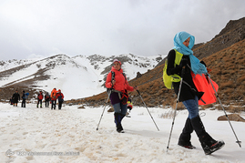 قله برف انبار در آخرین روزهای زمستان‎