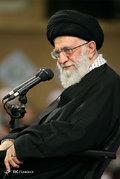 دیدار جمعی از مداحان و ذاکران اهل بیت (ع) با رهبر معظم انقلاب در سالروز ولادت حضرت فاطمه زهرا (س)