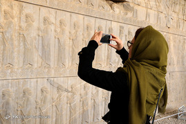 بازدید مسافران نوروزی از تخت جمشید _ شیراز‎