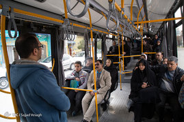 اتوبوس گردشگری و مسافران نوروزی‎ - همدان